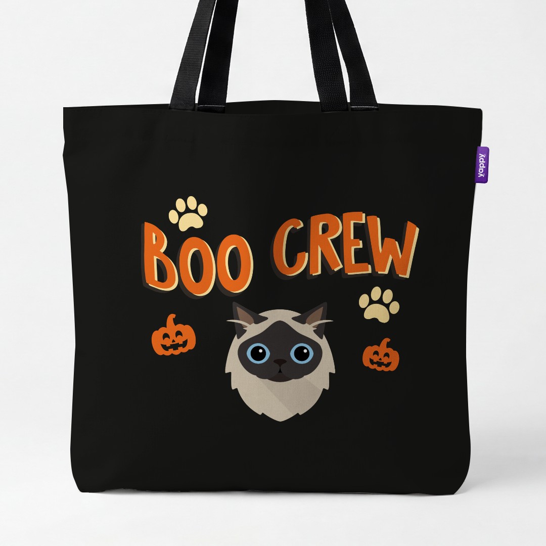 'Boo Crew' - Personalized {breedCommonName} Canvas Bag