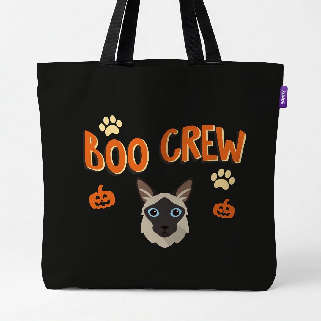 'Boo Crew' - Personalized {breedCommonName} Canvas Bag