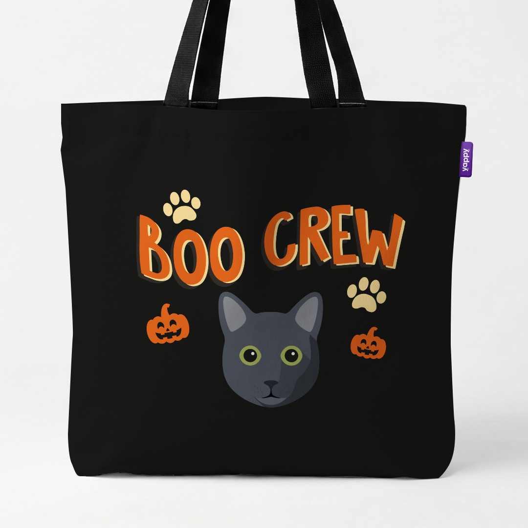 'Boo Crew' - Personalized {breedCommonName} Canvas Bag