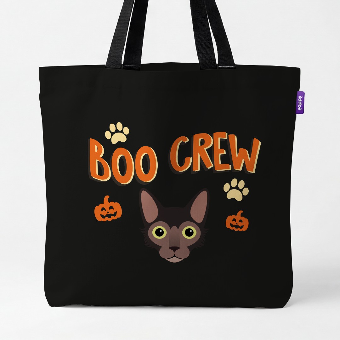'Boo Crew' - Personalized {breedCommonName} Canvas Bag