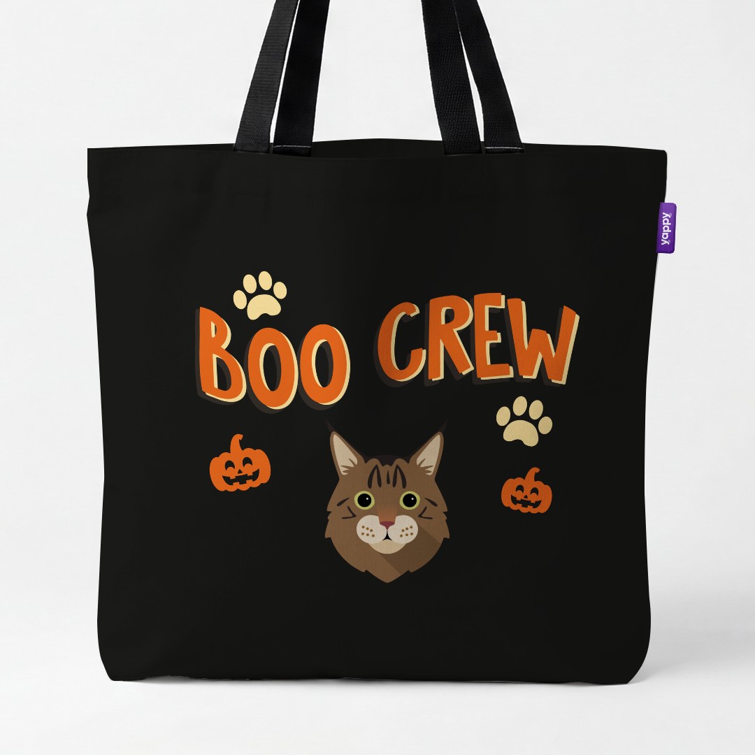 'Boo Crew' - Personalized {breedCommonName} Canvas Bag