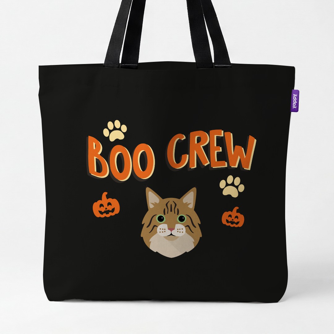 'Boo Crew' - Personalized {breedCommonName} Canvas Bag