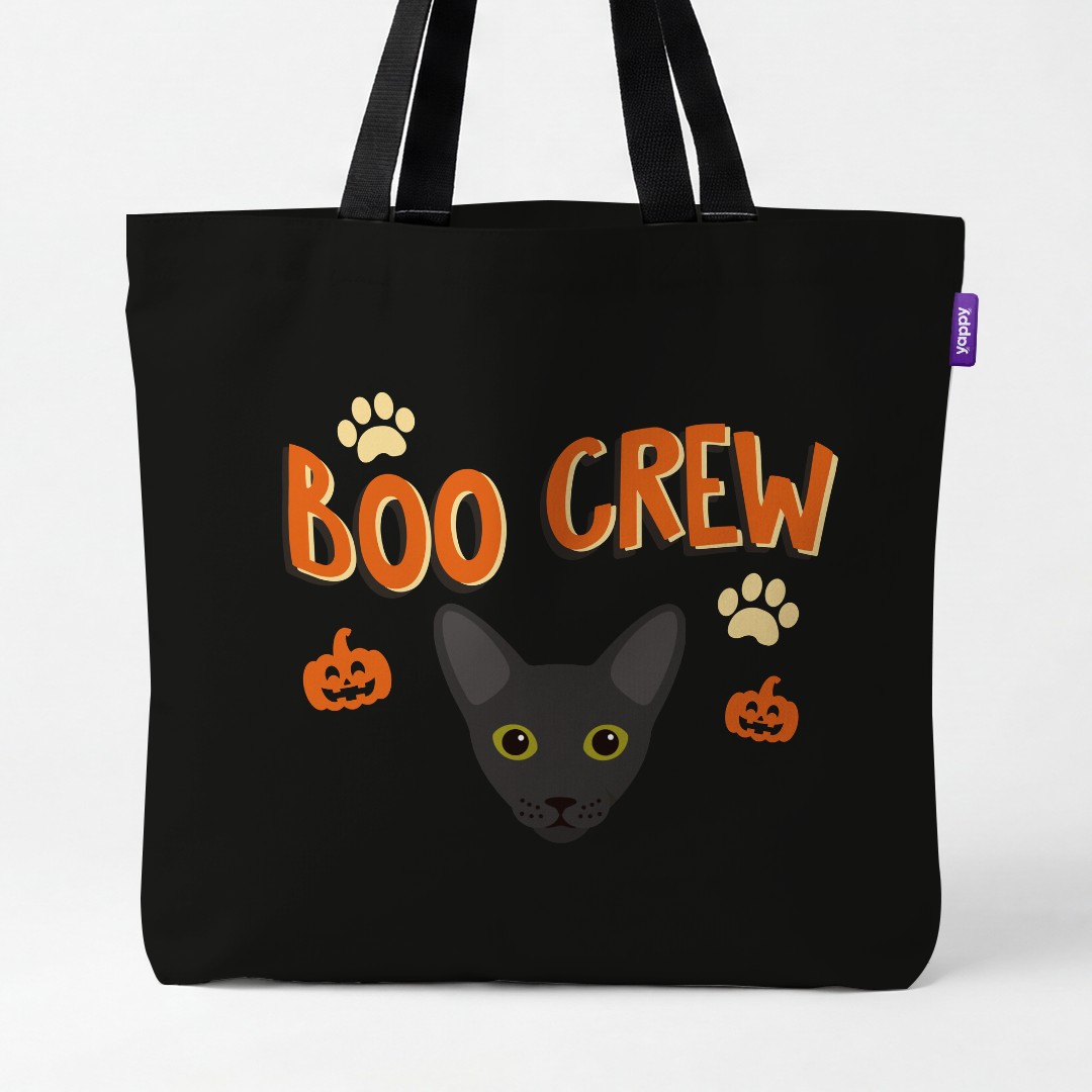 'Boo Crew' - Personalized {breedCommonName} Canvas Bag