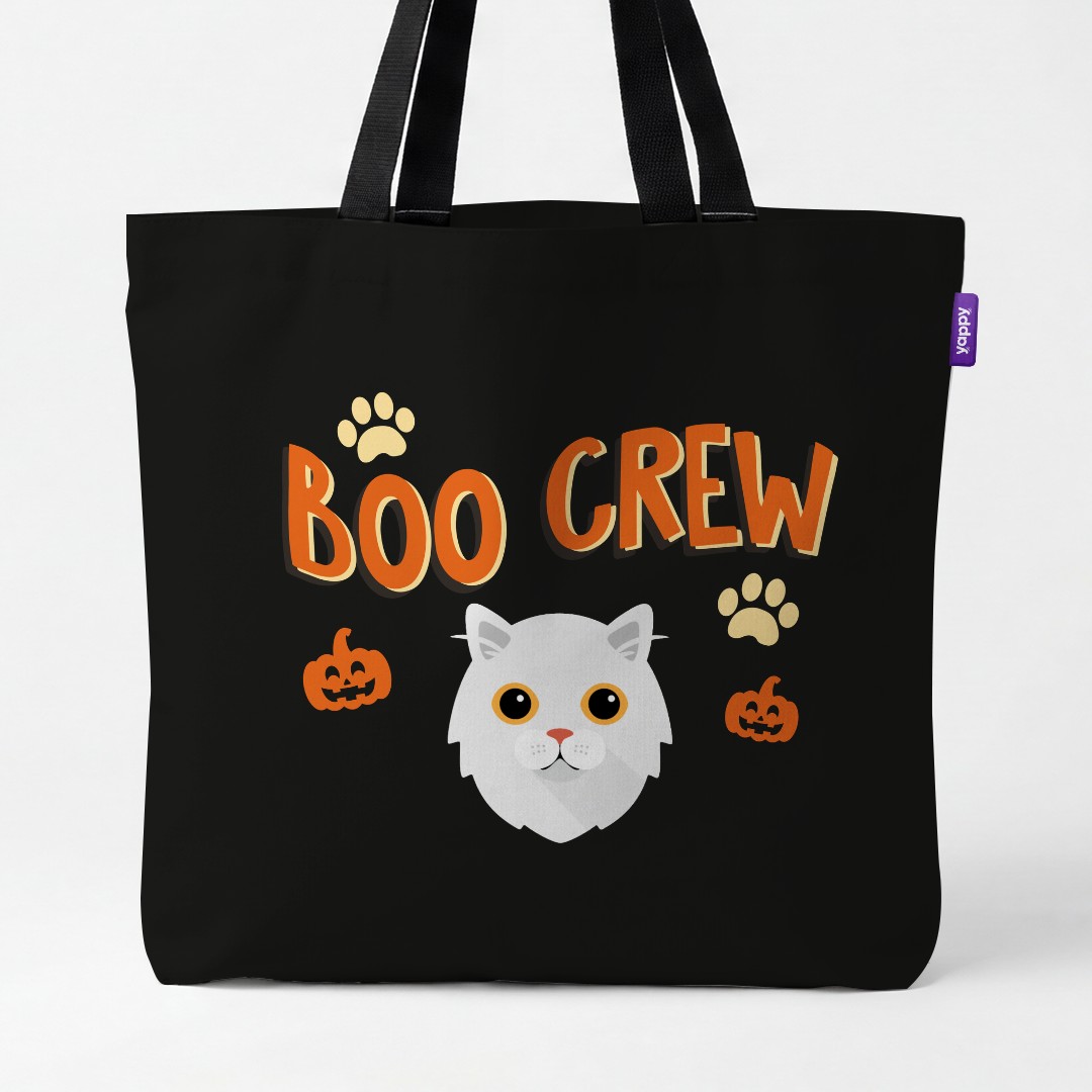 'Boo Crew' - Personalized {breedCommonName} Canvas Bag