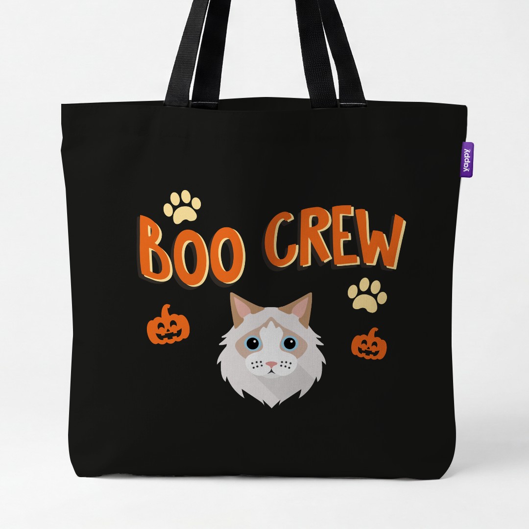 'Boo Crew' - Personalized {breedCommonName} Canvas Bag