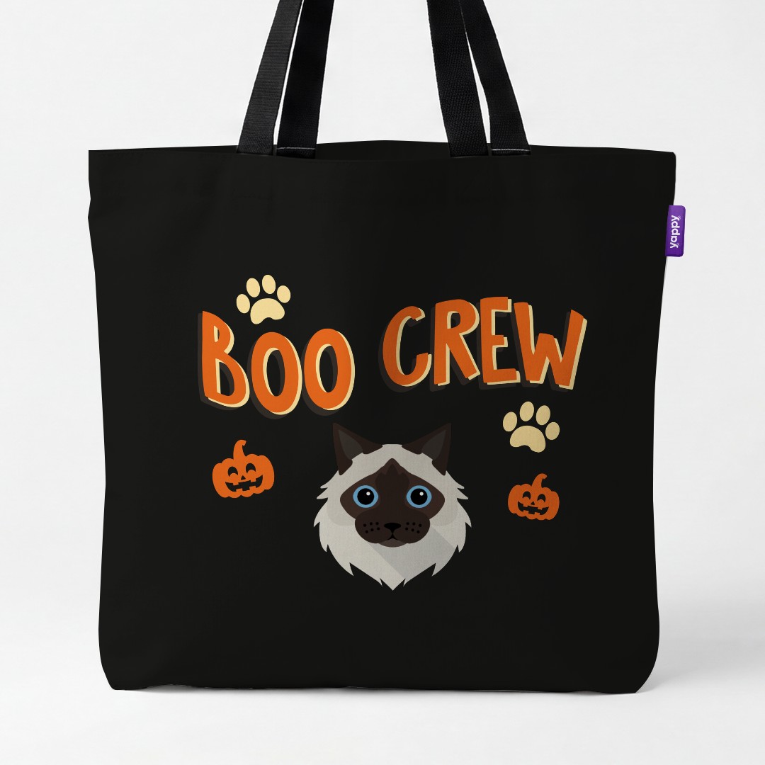 'Boo Crew' - Personalized {breedCommonName} Canvas Bag