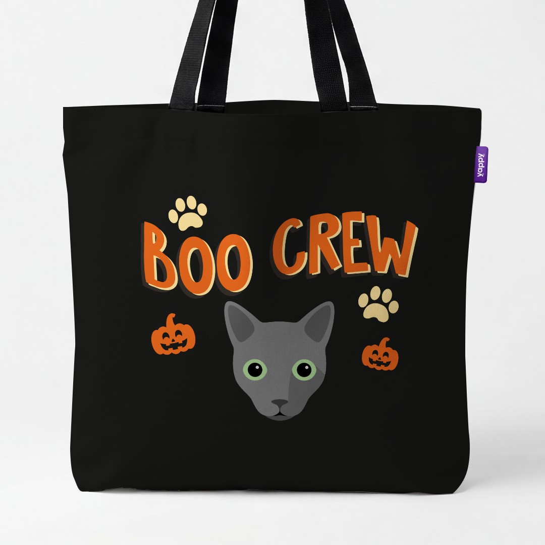 'Boo Crew' - Personalized {breedCommonName} Canvas Bag