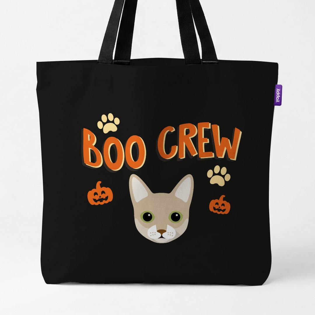 'Boo Crew' - Personalized {breedCommonName} Canvas Bag