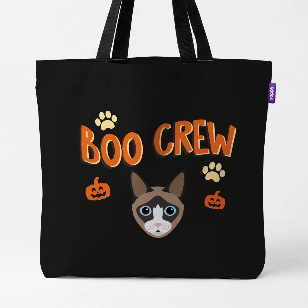 'Boo Crew' - Personalized {breedCommonName} Canvas Bag