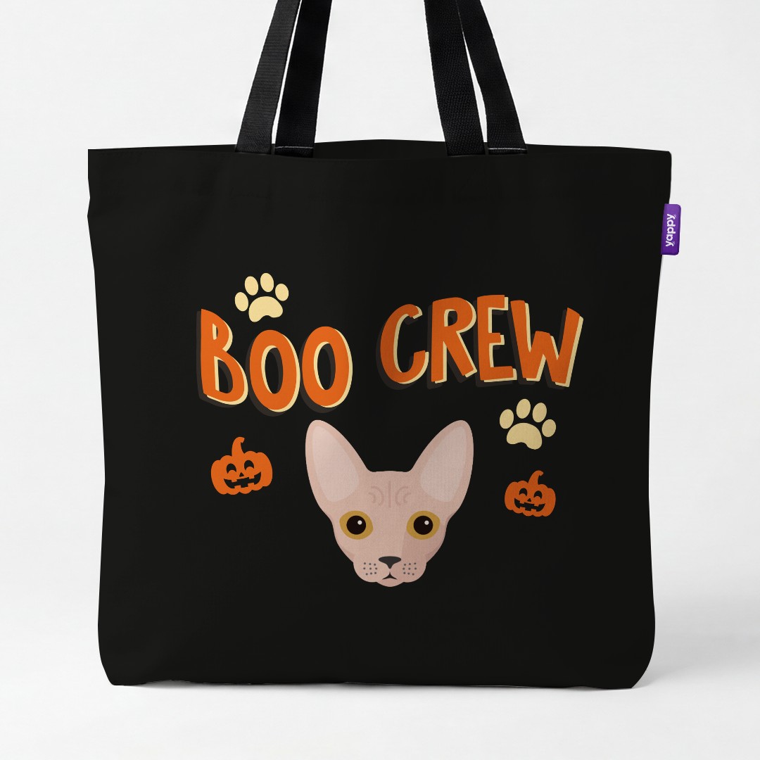 'Boo Crew' - Personalized {breedCommonName} Canvas Bag
