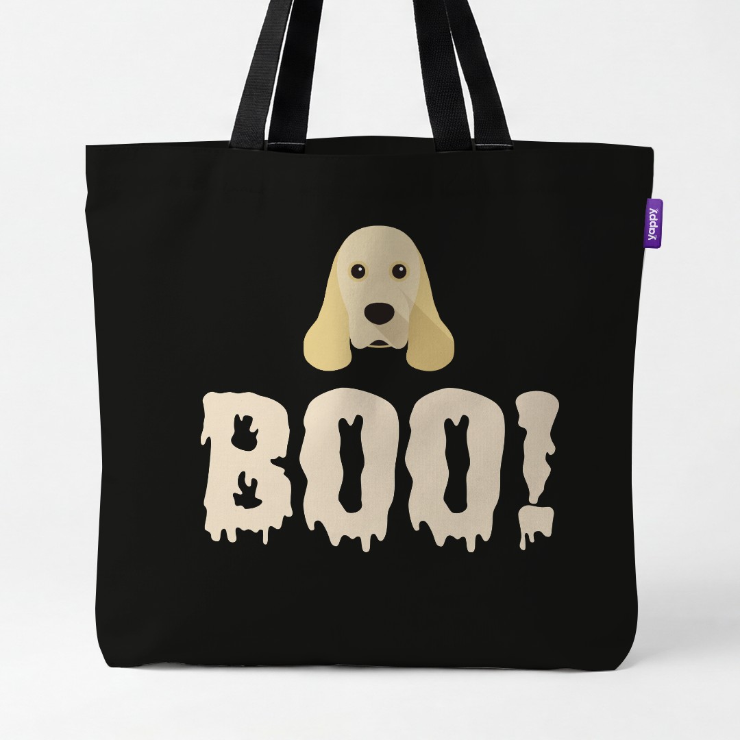 'Boo!' - Personalized {breedCommonName} Canvas Bag