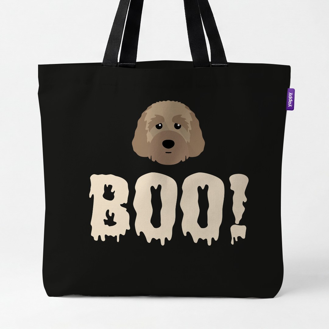 'Boo!' - Personalized {breedCommonName} Canvas Bag