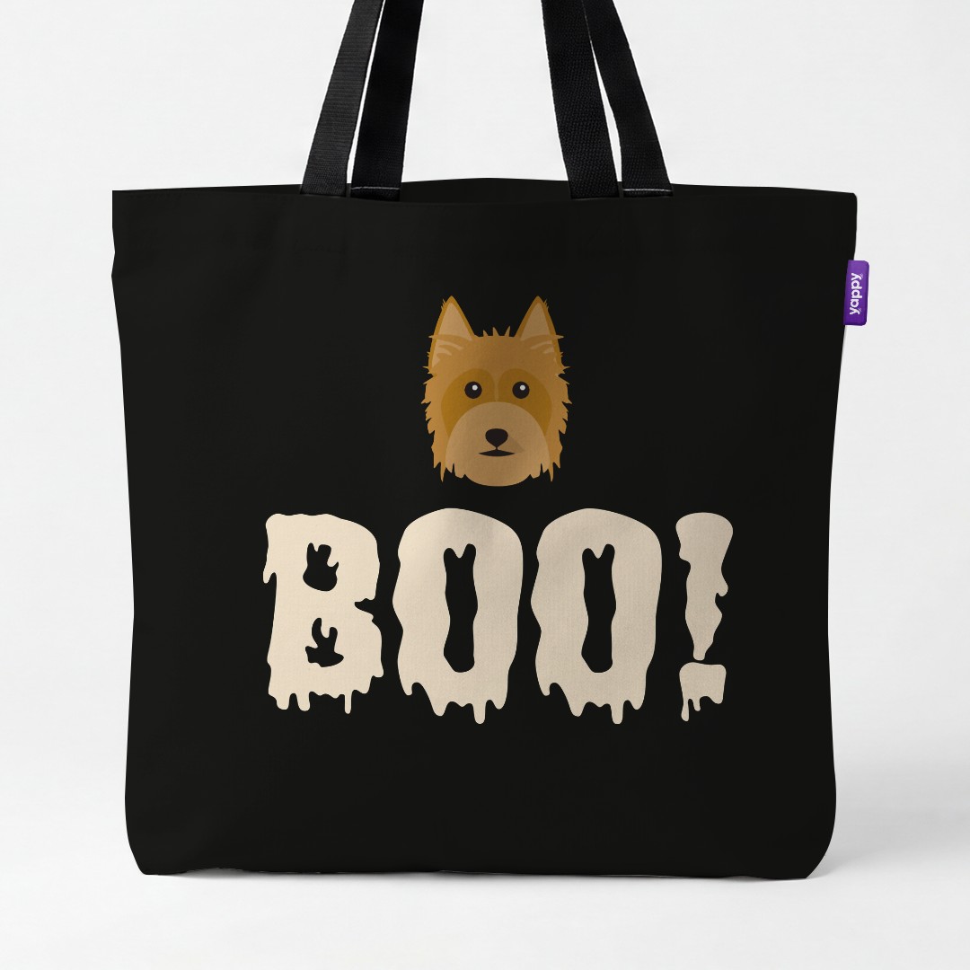 'Boo!' - Personalized {breedCommonName} Canvas Bag