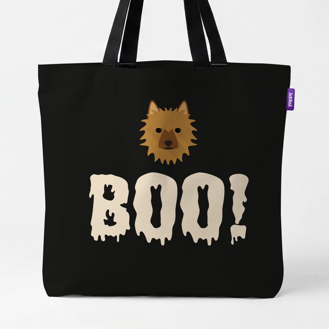 'Boo!' - Personalized {breedCommonName} Canvas Bag