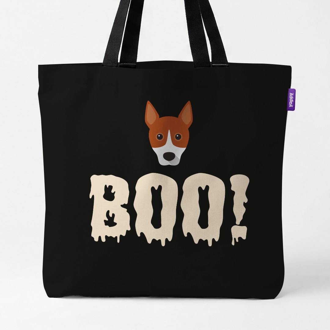'Boo!' - Personalized {breedCommonName} Canvas Bag