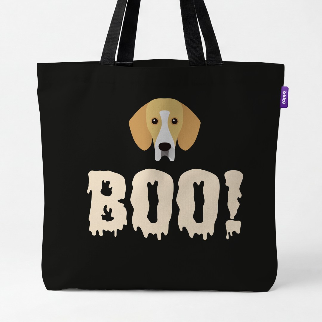 'Boo!' - Personalized {breedCommonName} Canvas Bag