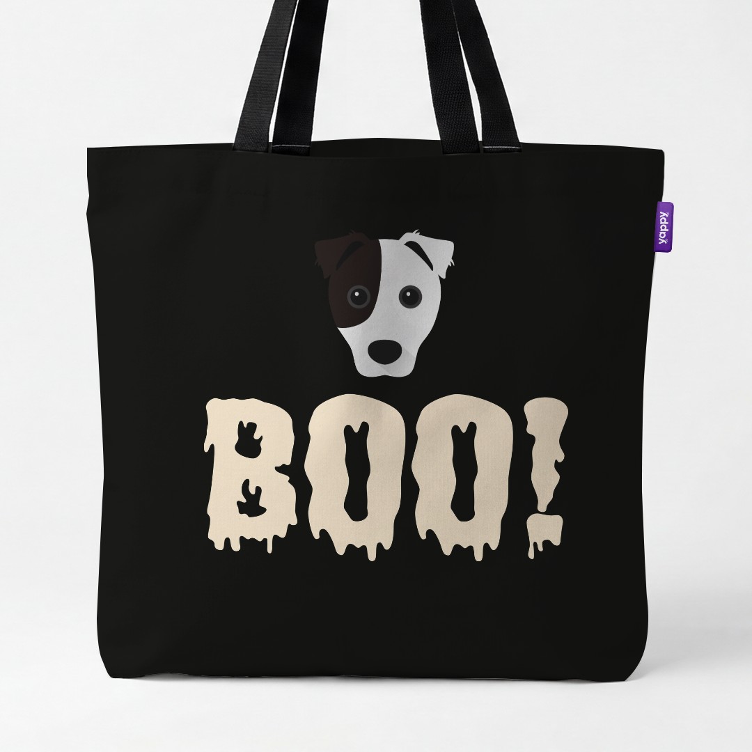 'Boo!' - Personalized {breedCommonName} Canvas Bag