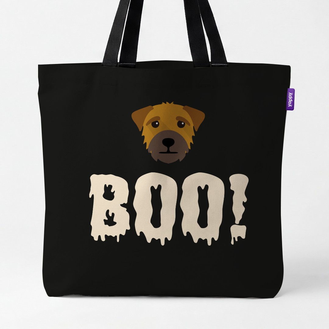 'Boo!' - Personalized {breedCommonName} Canvas Bag