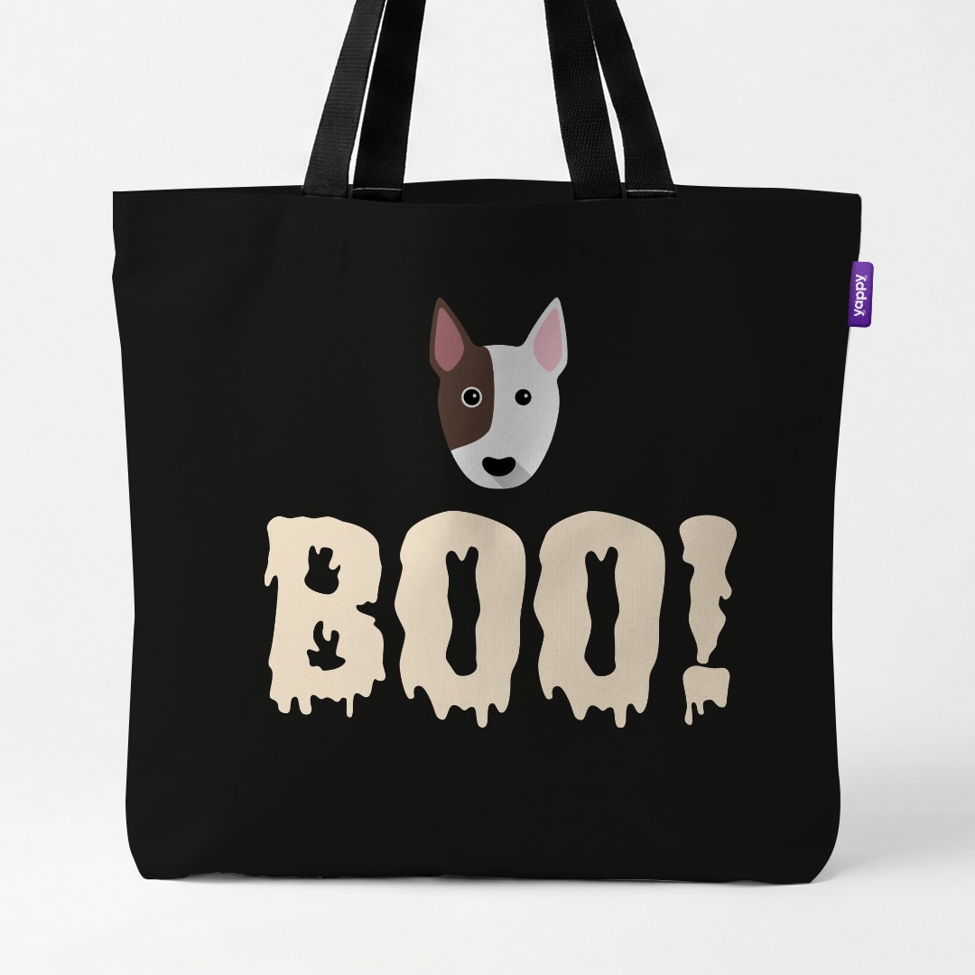 'Boo!' - Personalized {breedCommonName} Canvas Bag