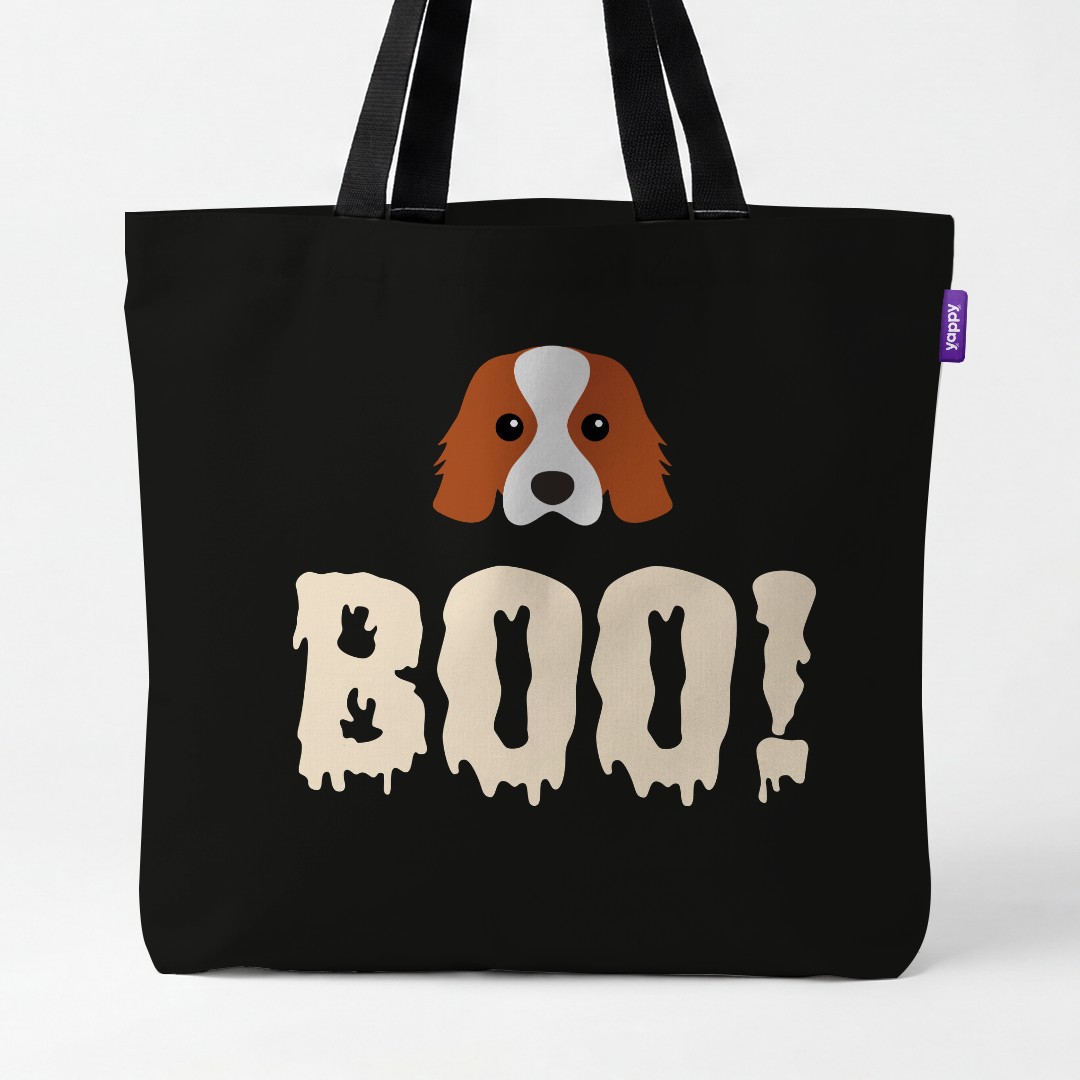 'Boo!' - Personalised {breedCommonName} Canvas Bag