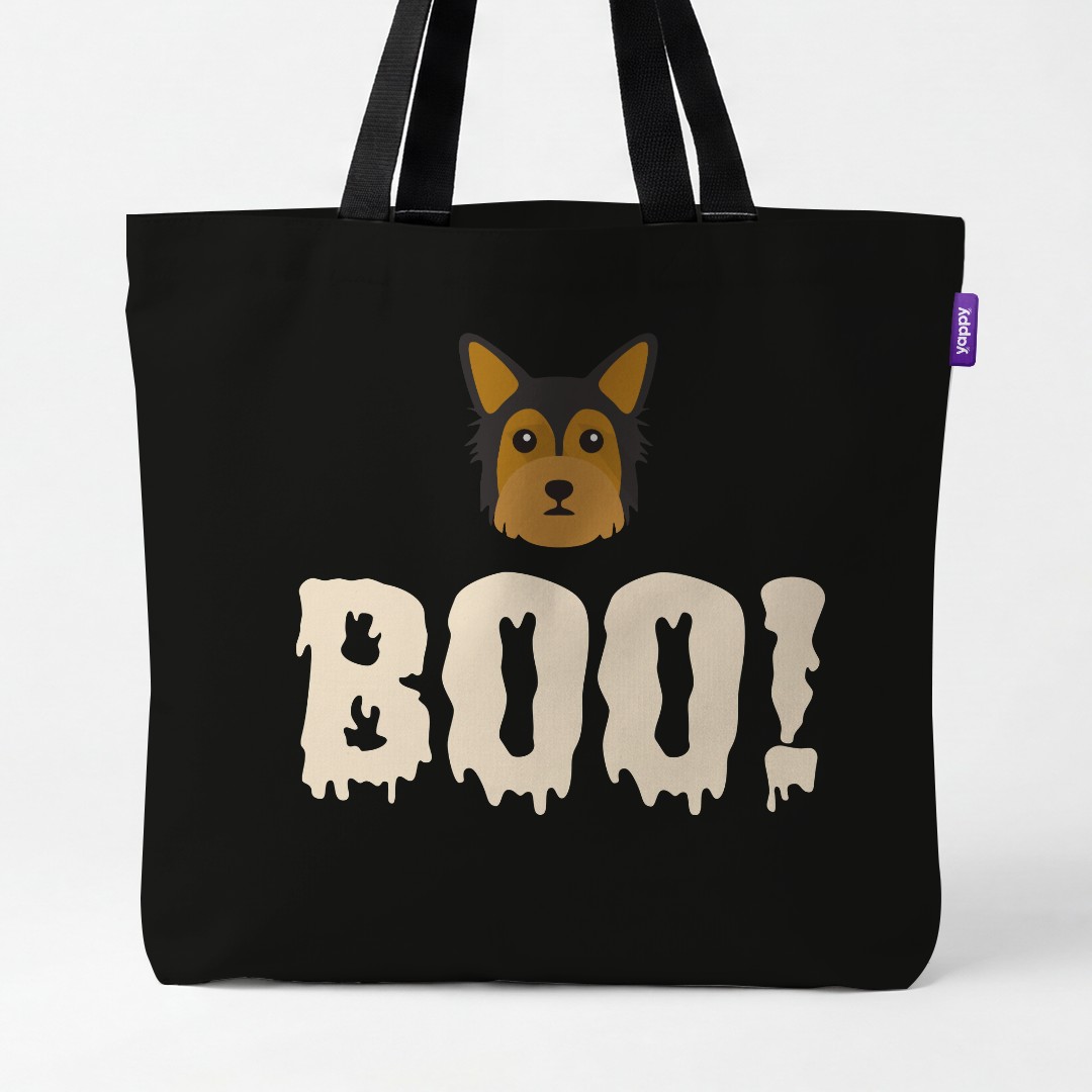 'Boo!' - Personalised {breedCommonName} Canvas Bag