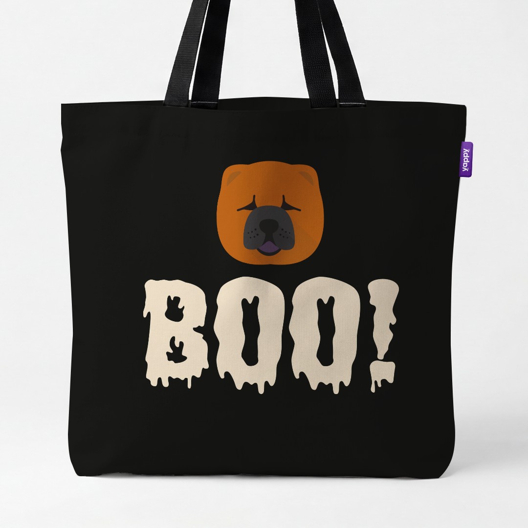 'Boo!' - Personalized {breedCommonName} Canvas Bag