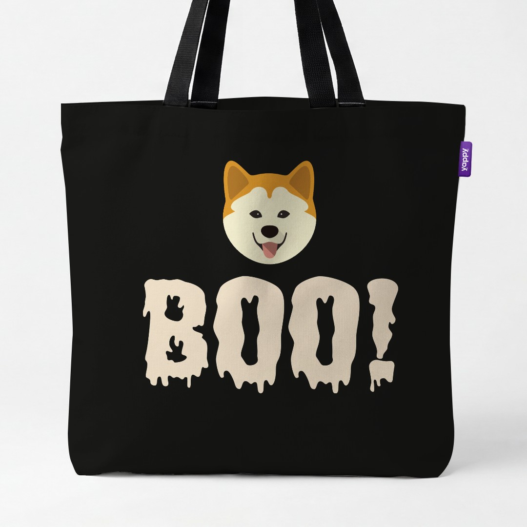 'Boo!' - Personalized {breedCommonName} Canvas Bag