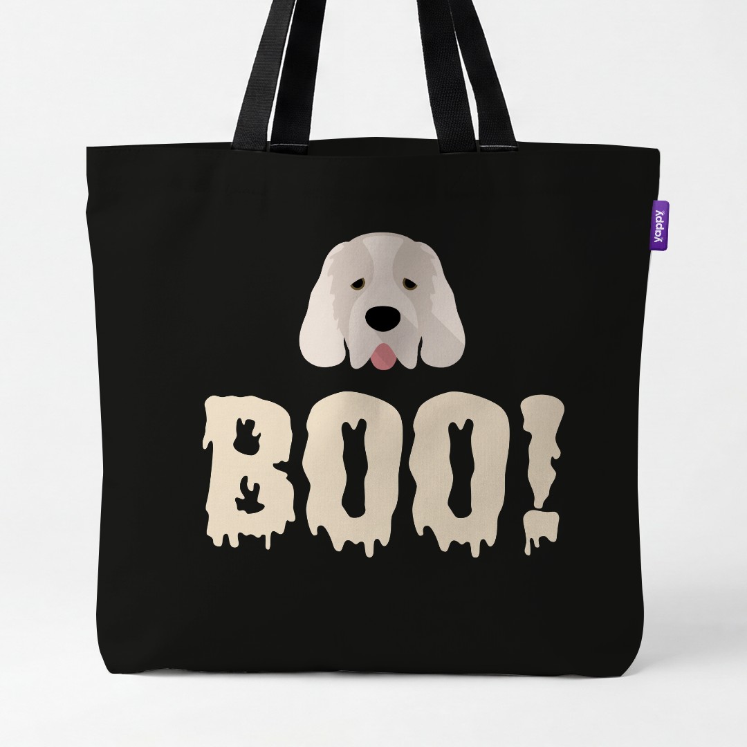 'Boo!' - Personalized {breedCommonName} Canvas Bag