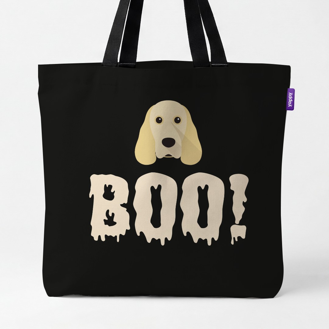 'Boo!' - Personalized {breedCommonName} Canvas Bag