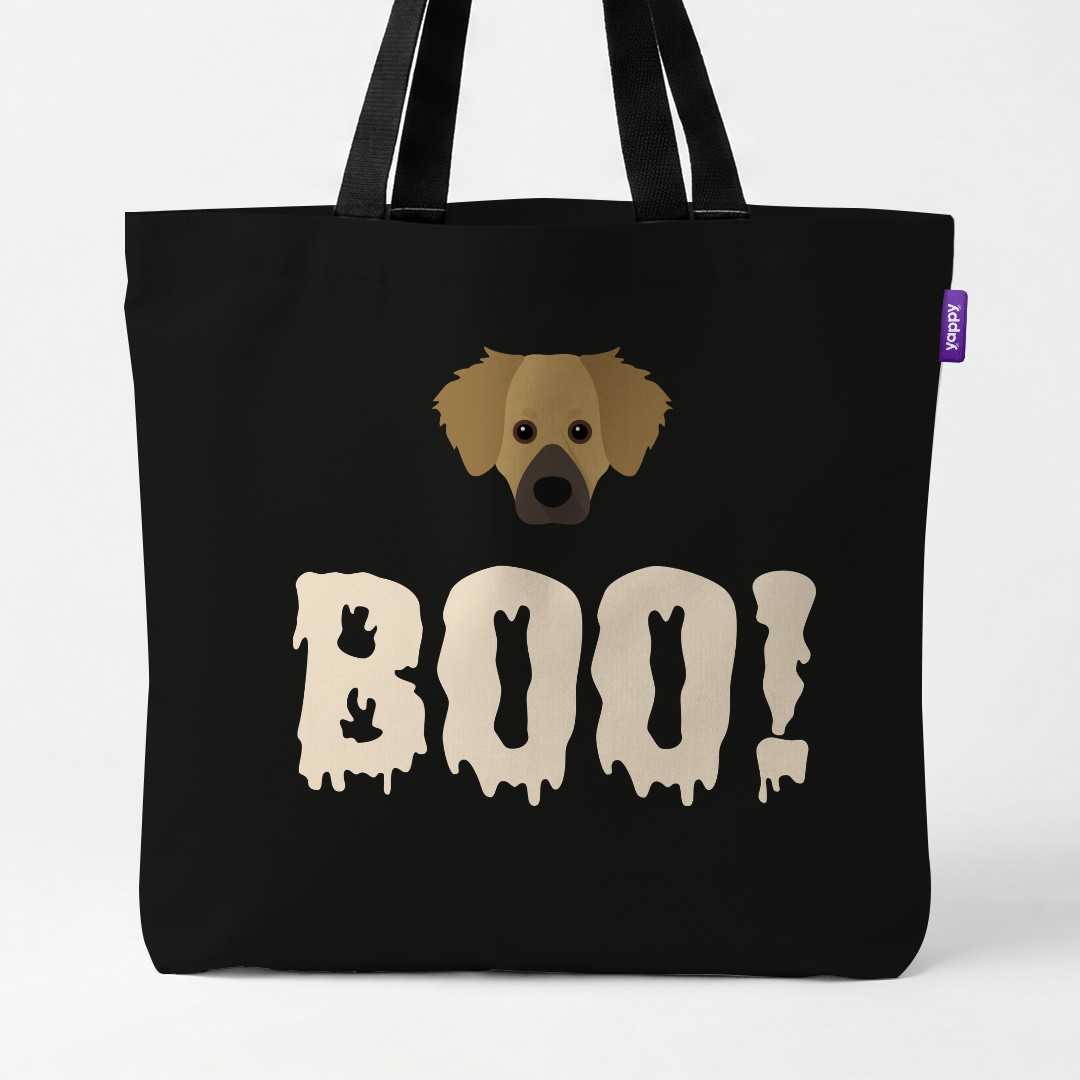 'Boo!' - Personalised {breedCommonName} Canvas Bag