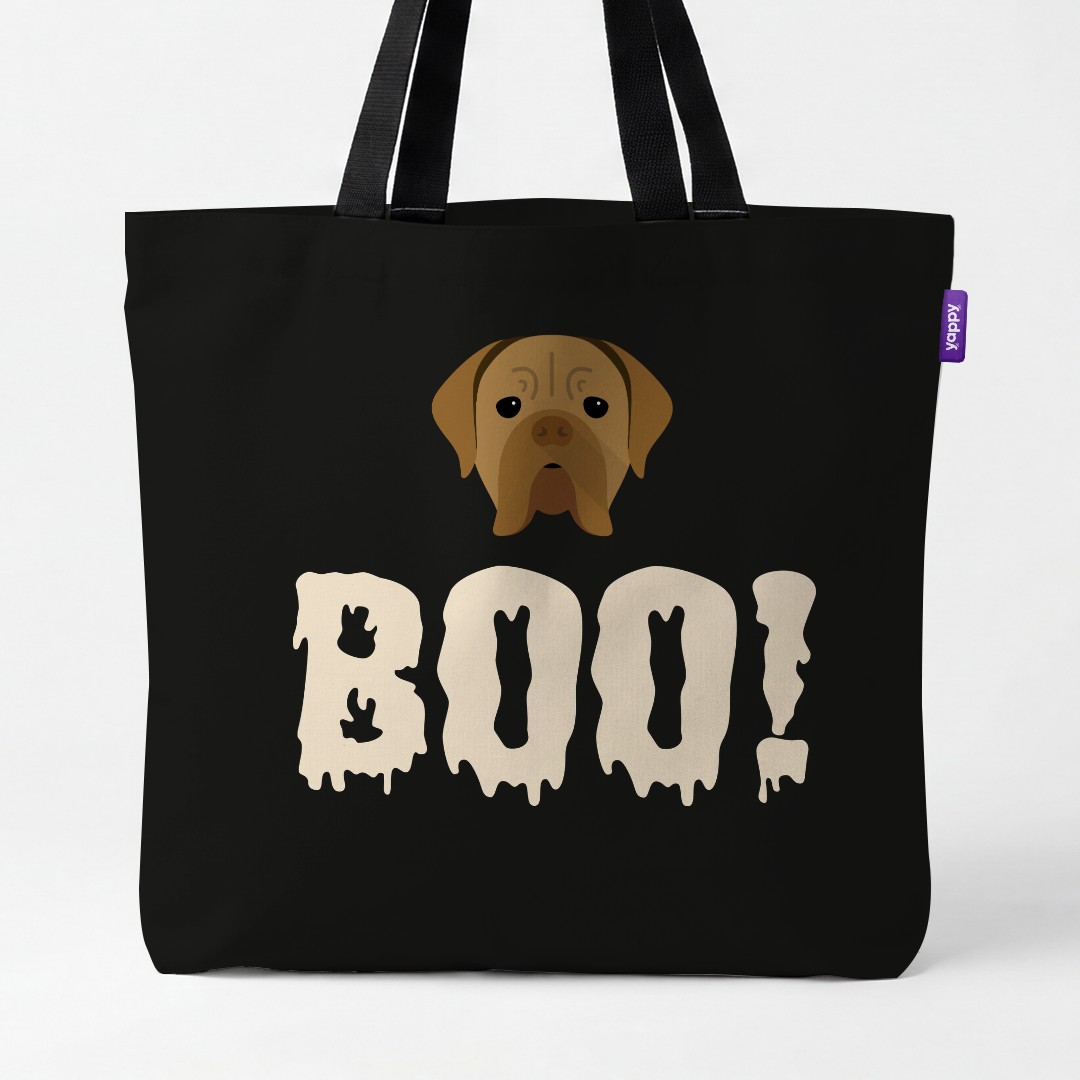 'Boo!' - Personalized {breedCommonName} Canvas Bag