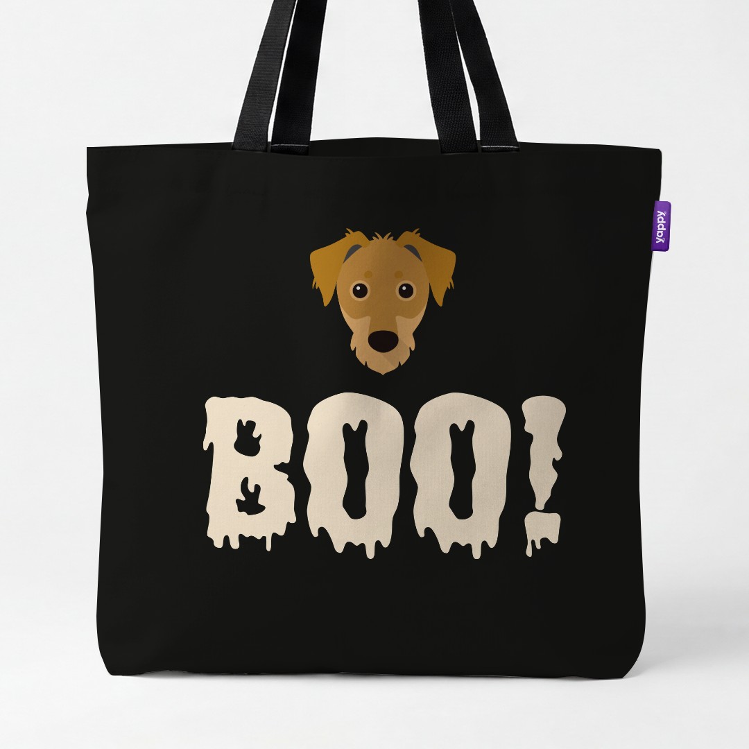 'Boo!' - Personalized {breedCommonName} Canvas Bag