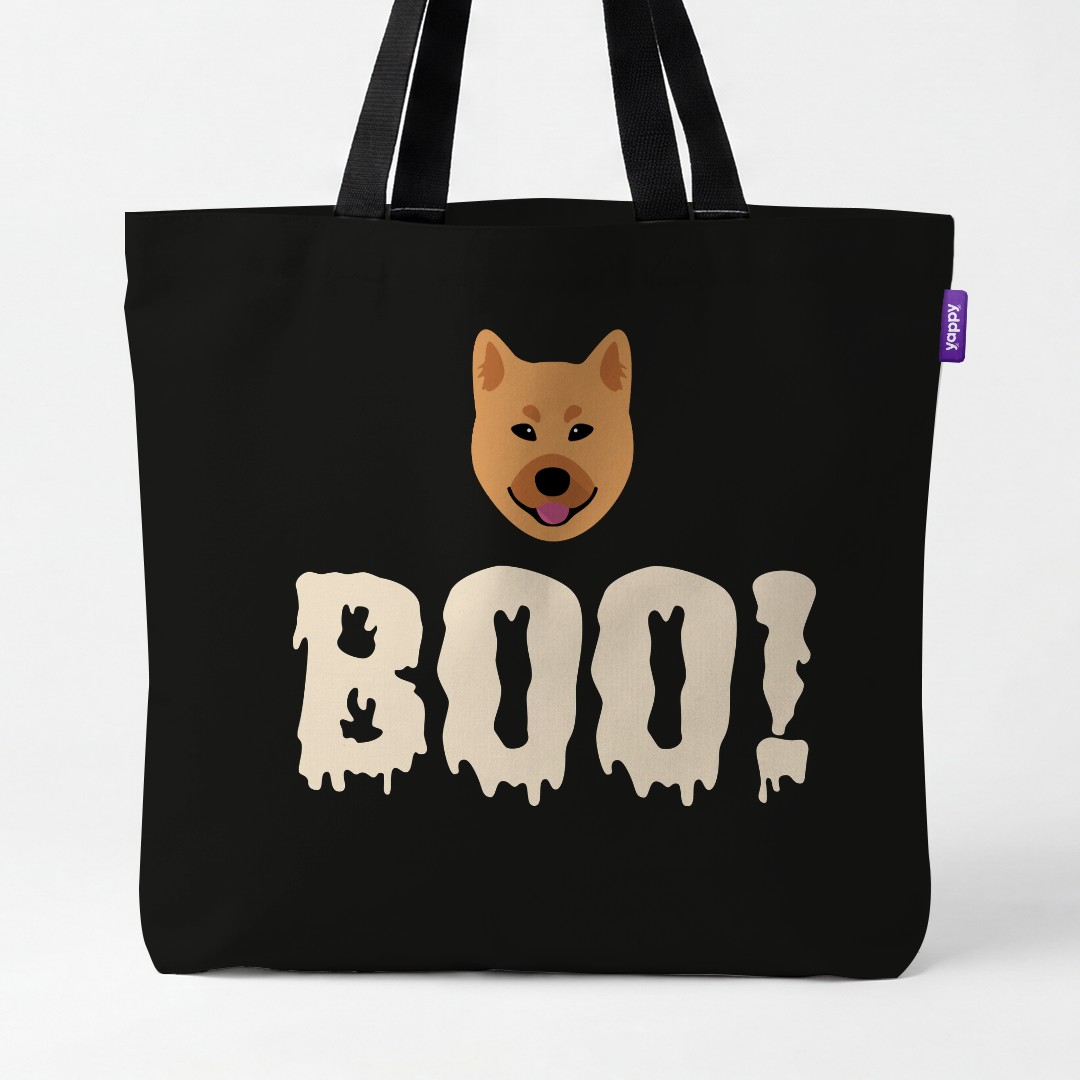 'Boo!' - Personalised {breedCommonName} Canvas Bag