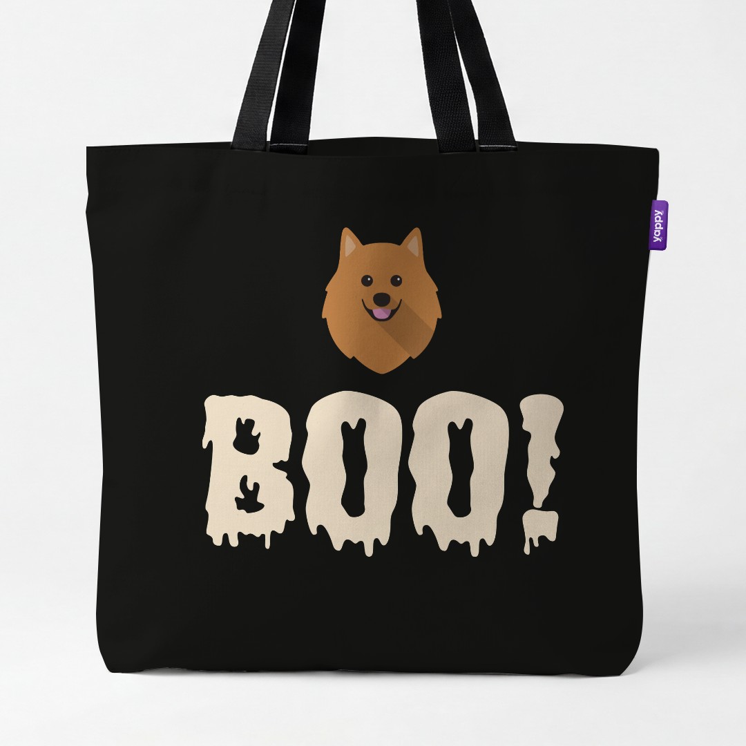 'Boo!' - Personalized {breedCommonName} Canvas Bag