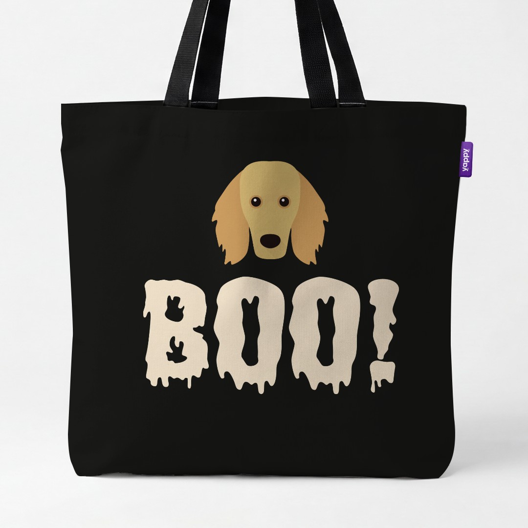 'Boo!' - Personalized {breedCommonName} Canvas Bag