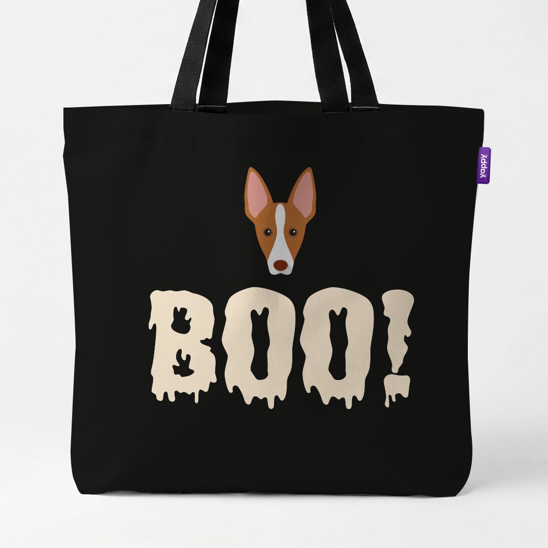 'Boo!' - Personalized {breedCommonName} Canvas Bag