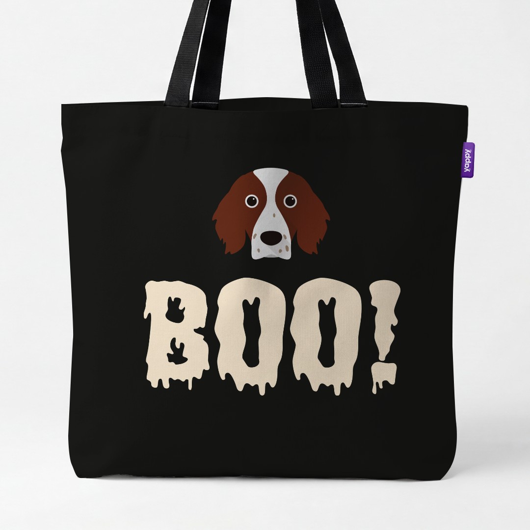 'Boo!' - Personalized {breedCommonName} Canvas Bag