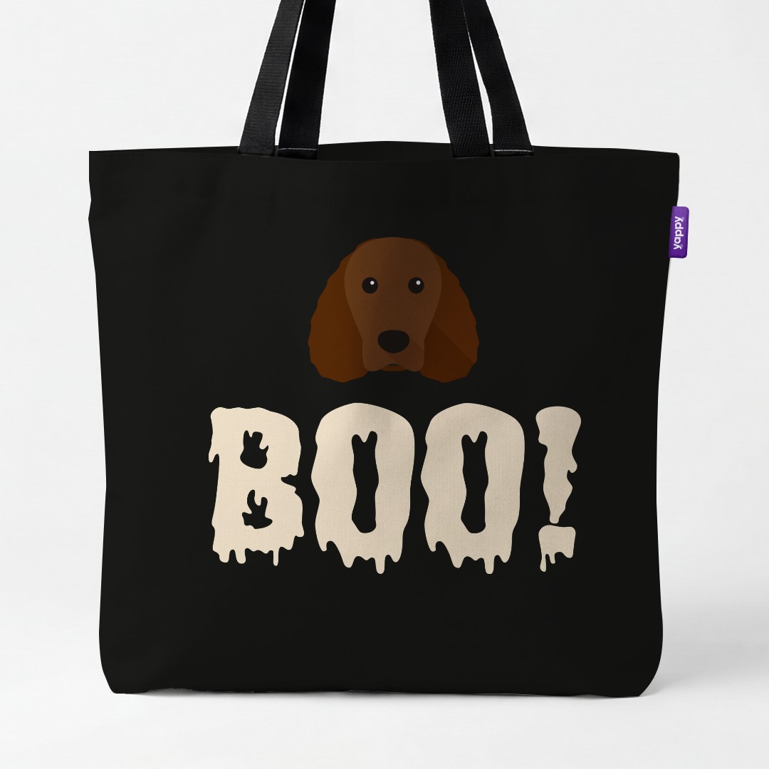 'Boo!' - Personalized {breedCommonName} Canvas Bag