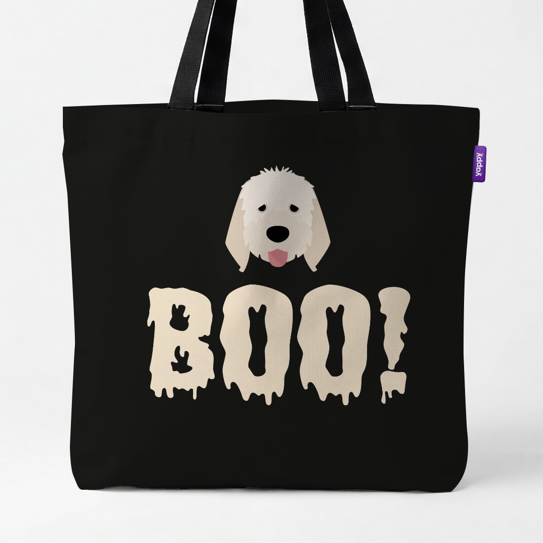 'Boo!' - Personalized {breedCommonName} Canvas Bag