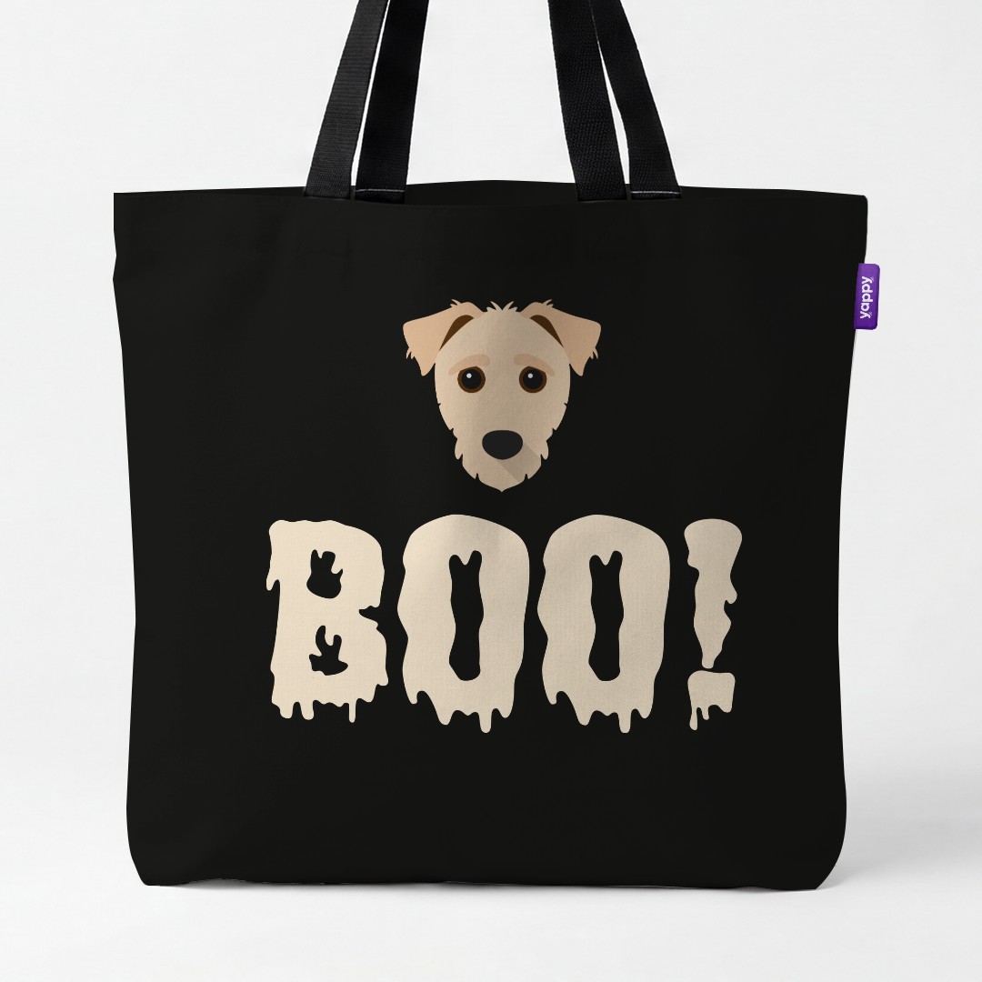 'Boo!' - Personalized {breedCommonName} Canvas Bag