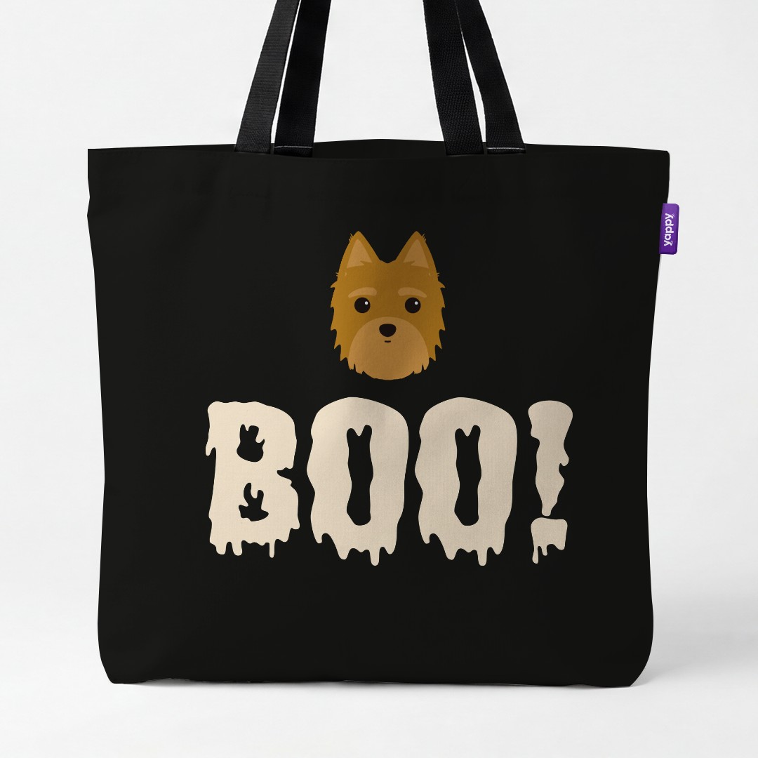 'Boo!' - Personalized {breedCommonName} Canvas Bag