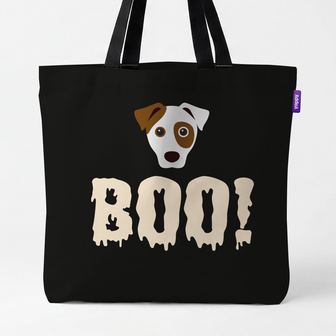 'Boo!' - Personalized {breedCommonName} Canvas Bag