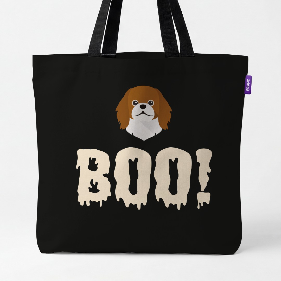 'Boo!' - Personalised {breedCommonName} Canvas Bag