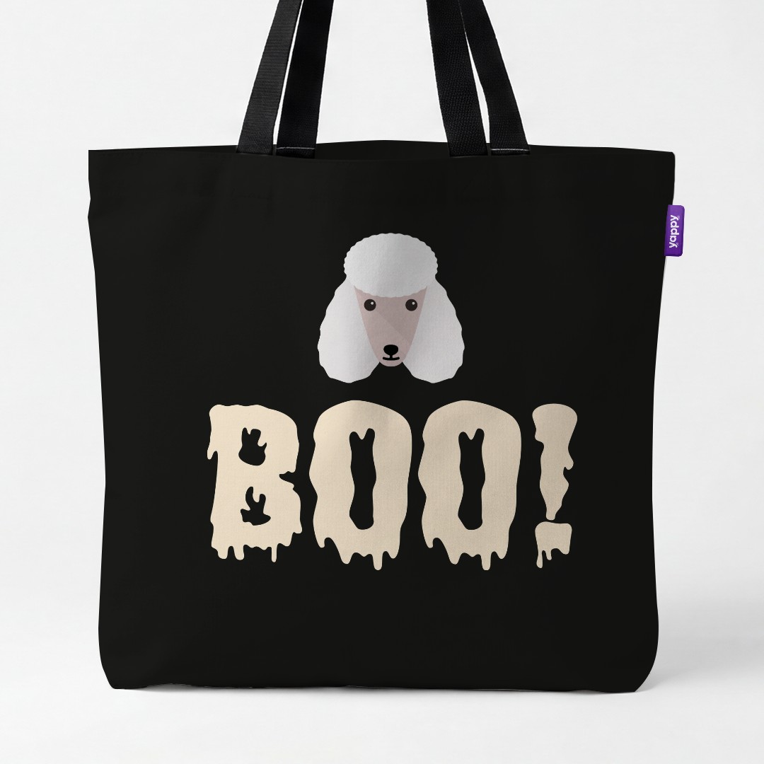 'Boo!' - Personalized {breedCommonName} Canvas Bag