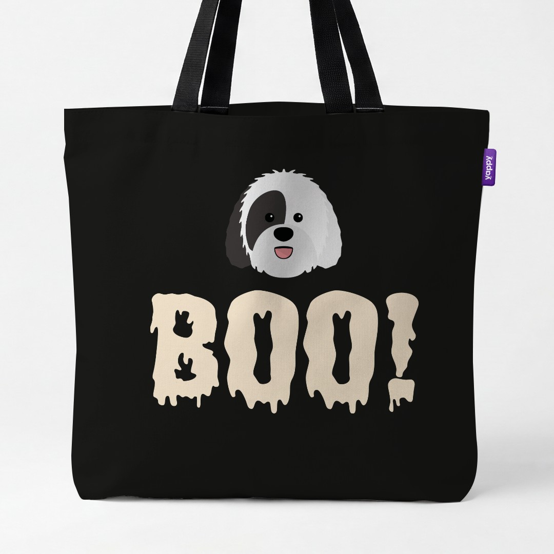 'Boo!' - Personalized {breedCommonName} Canvas Bag