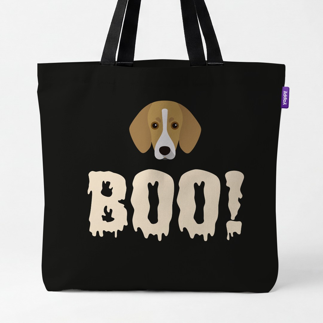 'Boo!' - Personalized {breedCommonName} Canvas Bag