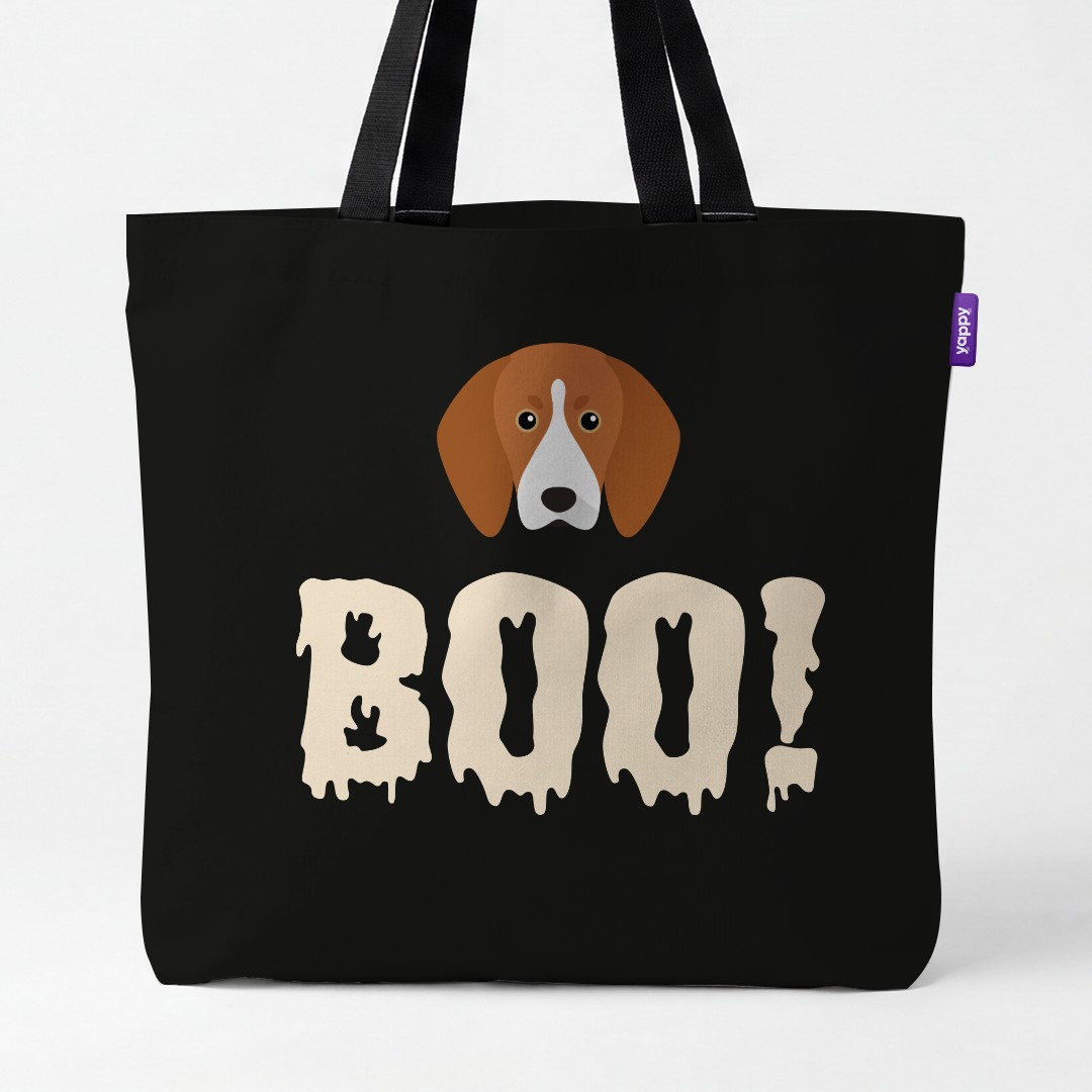'Boo!' - Personalized {breedCommonName} Canvas Bag