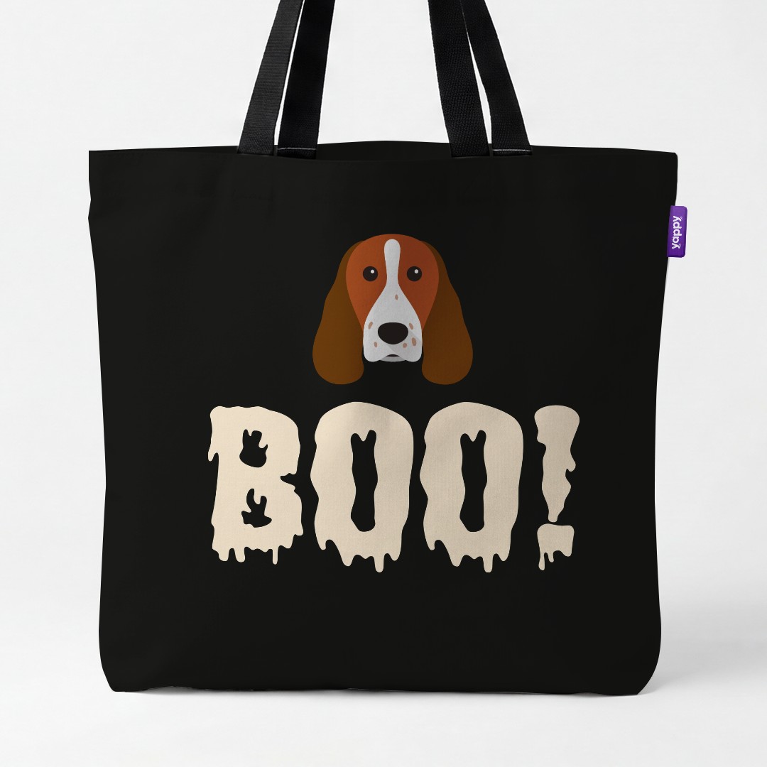 'Boo!' - Personalized {breedCommonName} Canvas Bag