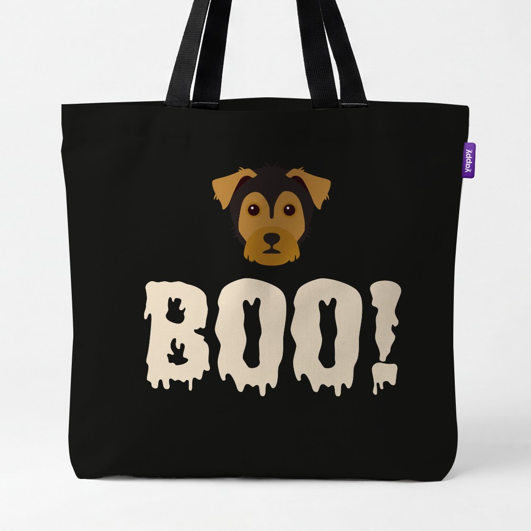 'Boo!' - Personalized {breedCommonName} Canvas Bag