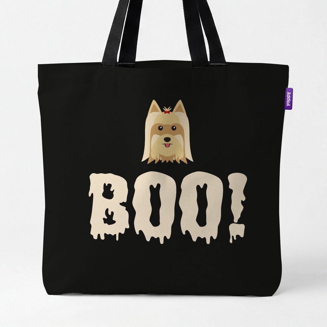 'Boo!' - Personalized {breedCommonName} Canvas Bag